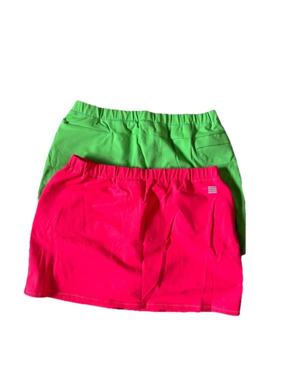 Lot Of 2 Lands End Women’s Size Small(6-8) Skorts Athletic Pink & Green